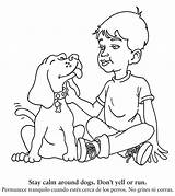 Coloring Pages Dog Dogs Safety Book Kids Children Printable Sheet Pet Drawing Safe Worksheets Teaches Books Veterinarian Color Pets Boys sketch template