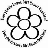 Scout Girl Cookie Coloring Daisy Pages Printable Cookies Scouts Brownie Clipartmag Printables Choose Board sketch template