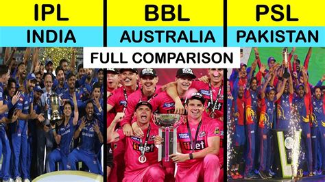ipl  bbl  psl full comparison unbiased  hindi indian premier league  pakistan super