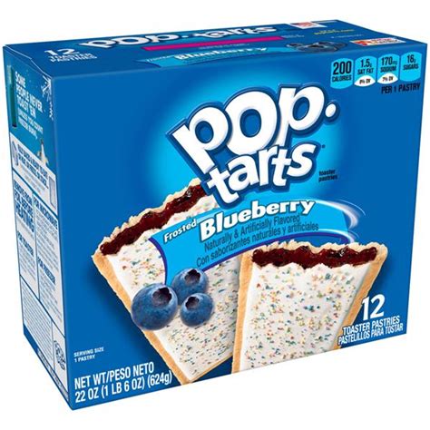 kellogg s pop tarts frosted blueberry toaster pastries 12ct hy vee