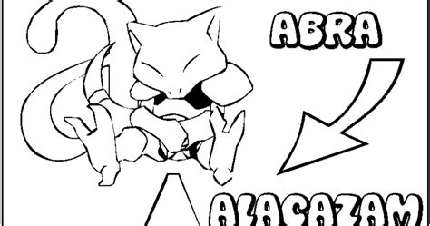 abra pokemon coloring pages coloring pages