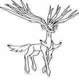 Pokemon Xerneas Coloring Pages Coloriage Dessins Getcolorings Template Getdrawings sketch template