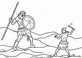 Goliat Peleando Cristianos 75kb sketch template