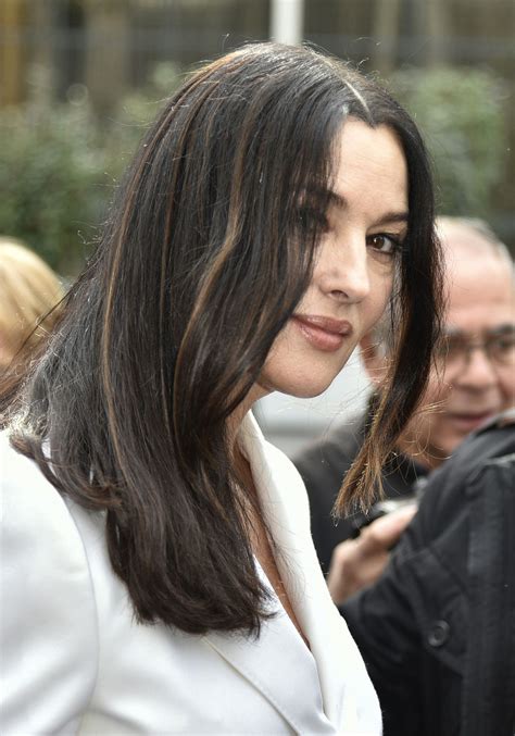 Monica Bellucci Arriving At A Recording For Vivement