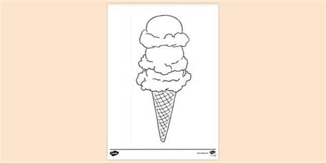ice cream colouring sheet teacher  twinkl
