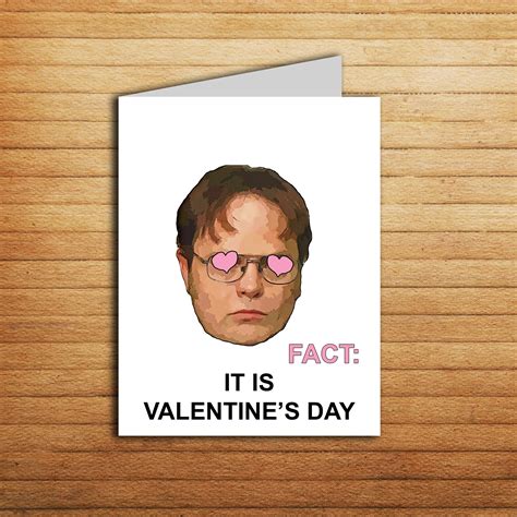 The Office Valentine Cards Cute Dwight Schrute Love Card Us Etsy