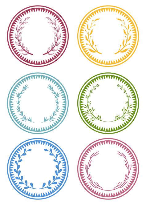 printable circle sticker labels