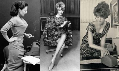 flirting smoking and very short skirts photos of secretaries from the thirties to the swinging