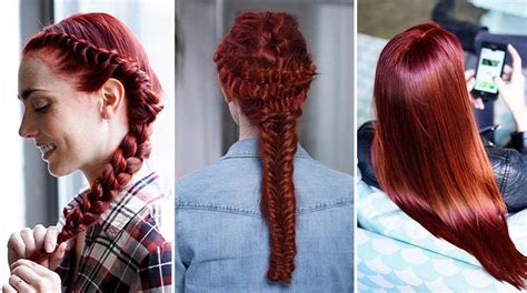 Red Hair Color Shades Light And Dark Auburn To Burgundy