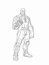 Thanos Colorir Superhelden Gauntlet Dibujar Vingadores Avangers sketch template