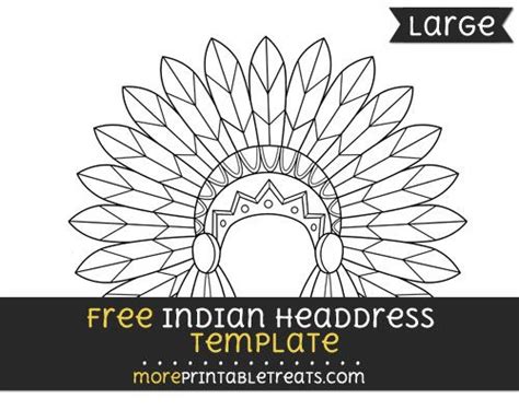indian headdress template large indian headdress headdress