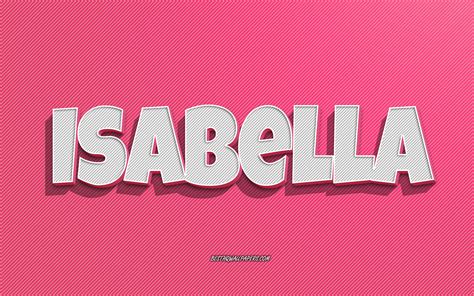 Download Wallpapers Isabella Pink Lines Background Wallpapers With