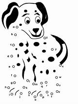 Coloring Fire Pages Dalmatian Fighter Dots Connect Dog sketch template