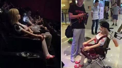 Man Takes Hyper Realistic Blow Up Love Doll On A Date To The Cinema