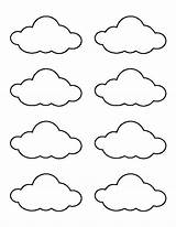 Nuvem Molde Nuvens sketch template