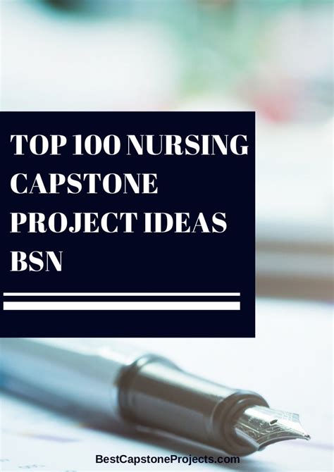 bsn nursing capstone project ideas