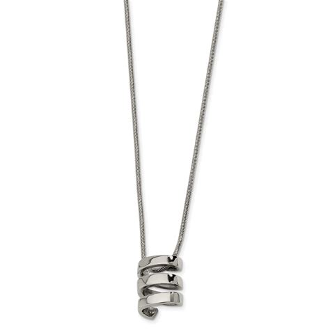 chisel stainless steel pendant 18 inch necklace ebay