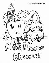Coloring Healthy Pages Health Food Eating Protein Habits Printables Good Colouring Nutrition Related Printable Kids Color Group Getcolorings Choices Print sketch template