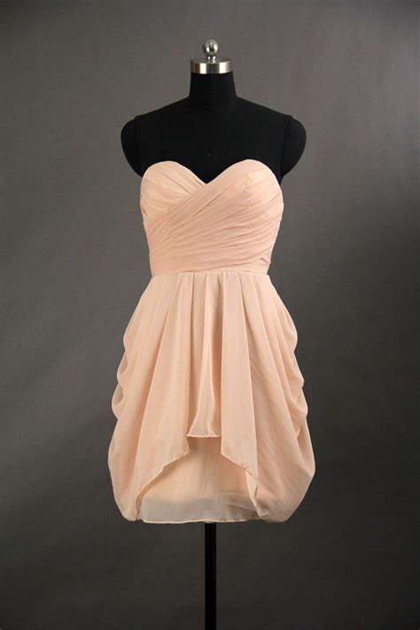 pink chiffon ruched sweetheart short bridesmaid dress dresses 2013