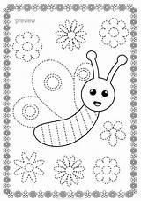 Tracing Arabe Practice Borboleta Coloriage Mignons Preescolar Imprimir Chenille Poisson Actividades Maternelle Hojas sketch template