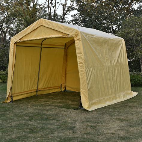 xxft heavy duty outdoor garage carport canopy tent portable shelter storage  ebay
