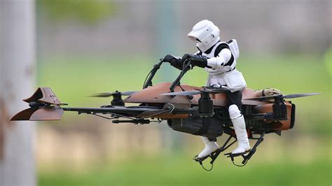 drones star wars speeder bike faucon millenium  tie interceptor blog  etrange