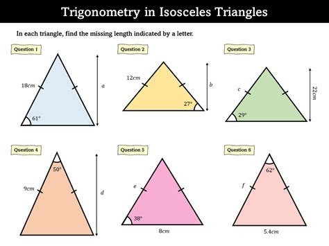colorful isosceles triangle