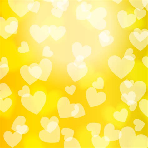 yellow gold bokeh heart pattern vector  vector art  vecteezy