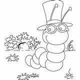 Coloring Inchworm Smart Printable Pages Color Freeprintablecoloringpages Getcolorings Getdrawings sketch template