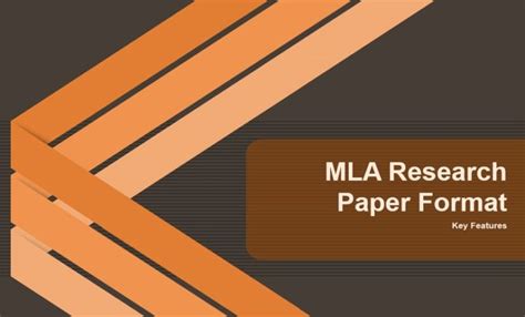 mla research paper format key features  works wrter