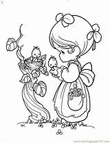Precious Moments Coloring Pages Printable Color Print sketch template