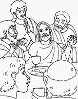 Jesus Abendmahl Letztes Supper sketch template