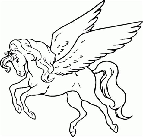 printable pegasus coloring pages  kids unicorn coloring pages