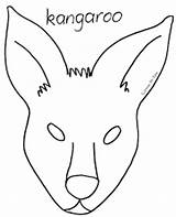 Kangaroo Masks Tree Drawing Templates Face Play Clipartmag sketch template