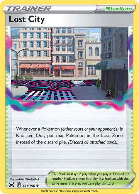 pokemon trading card game lost origin single card uncommon lost city
