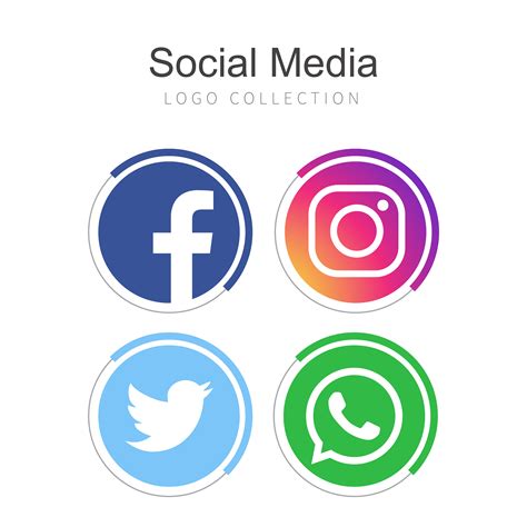 social media logo collection   vectors clipart graphics vector art