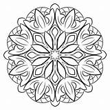 Monochrome Contour Symmetrical sketch template