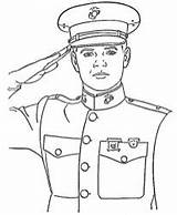 Coloring Pages Veteran Everfreecoloring sketch template