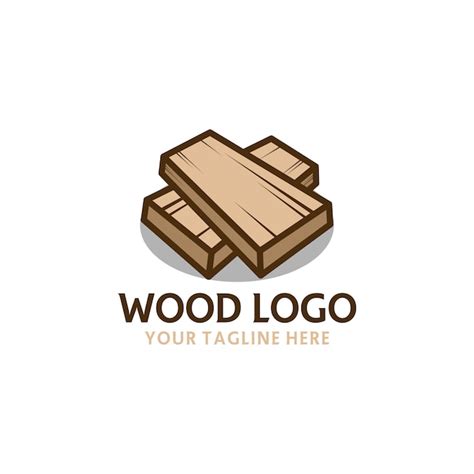 premium vector wood logo