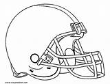 Helmet Coloring Football Pages Getcolorings Printable sketch template