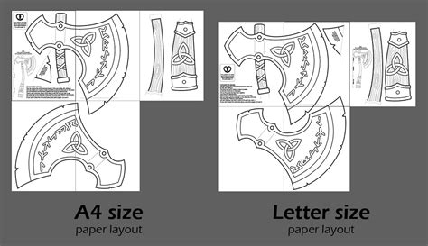 printable viking axe template  printable