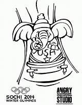 Coloring Pages Olympic Winter Olympics Popular Library sketch template