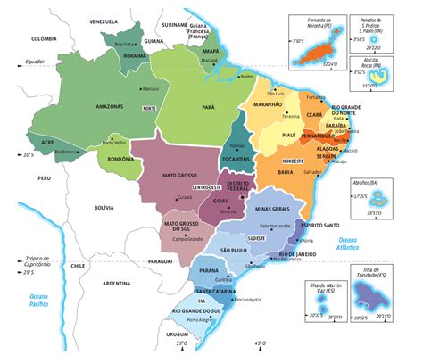 atlas brasil  cinco regioes brasileiras em fatos  numeros curso