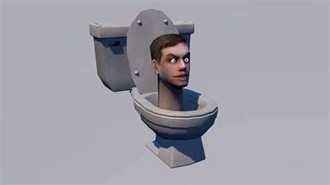 3d model skibidi toilet vr ar low poly cgtrader