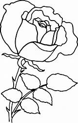 Outline Rose Clipart Clipartix sketch template