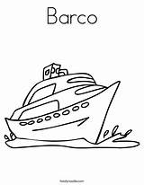 Coloring Boat Worksheet Kapal Barco Pages Boa Outline Ship Color Template Print Noodle Twisty Train Kids Printable Twistynoodle Built California sketch template