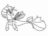 Skystar Tempest Scribblefun Coloring4free Fluttershy Ponies Mane Equestria Pinkie sketch template