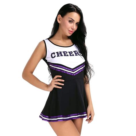 Cheerleader Uniform Cosplay Cute Roleplay Striped Dress – Kinky Cloth