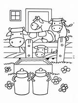 Farm Coloring Pages Kids Print Color Children Printable Justcolor sketch template
