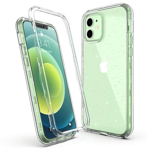 iphone  mini case ulak transparent protective heavy duty shockproof rugged case soft tpu
